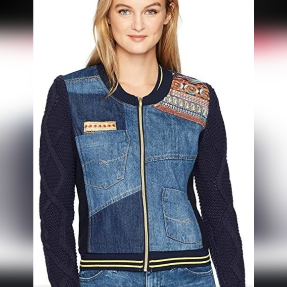 Desigual Jackets & Blazers - Desigual Xotic Laudio Denim Jacket 38 EUR